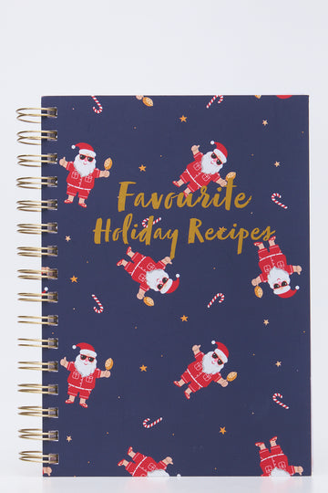 Santa Holiday Recipe Notebook