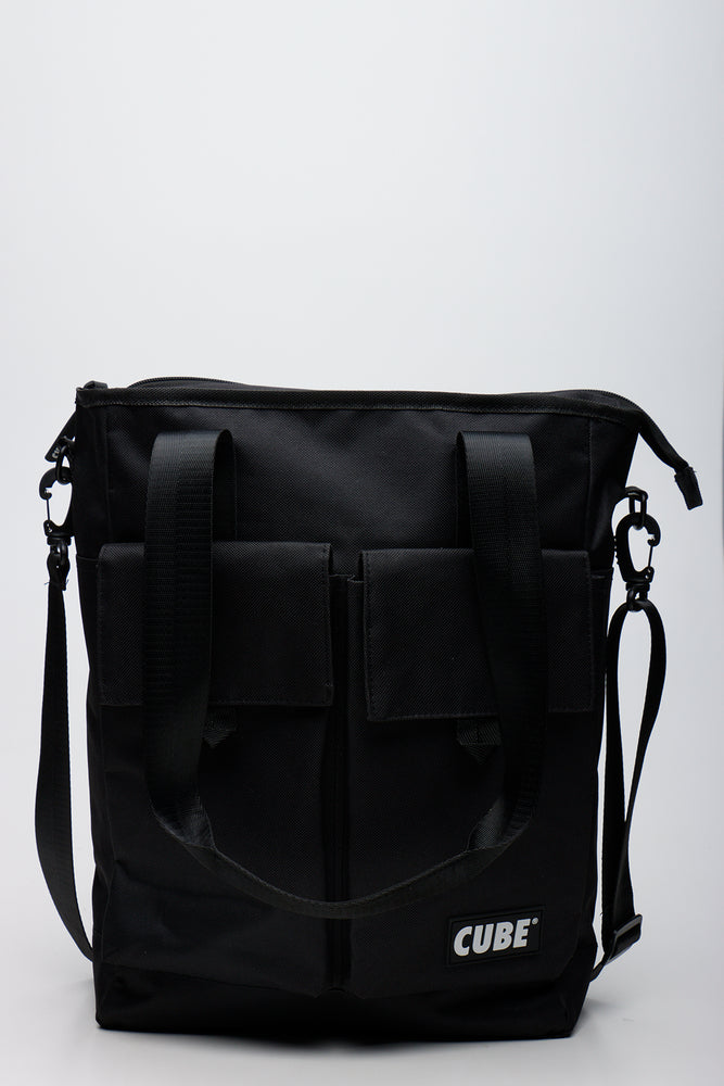 Versatile Black Utility Tote Bag