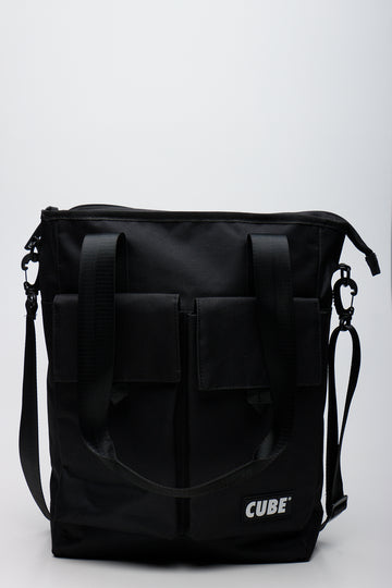 Versatile Black Utility Tote Bag