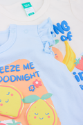 2 Pack Fruit Print Shorty Set (2)