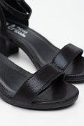 Black Open Toe Block Heels (2)