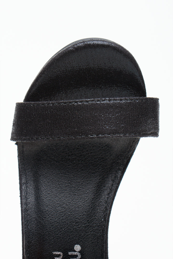 Black Open Toe Block Heels (4)