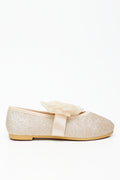 Gold Glitter Bow Pumps (1)