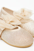 Gold Glitter Bow Pumps (2)