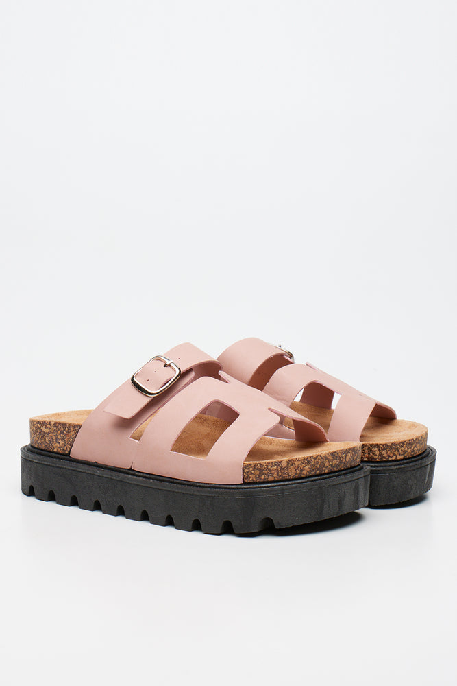 Dusty Pink Chunky Health Sandals