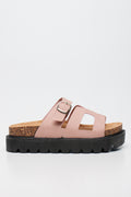 Dusty Pink Chunky Health Sandals (1)