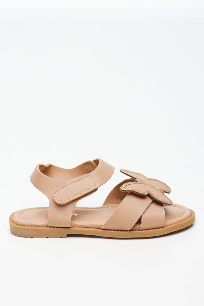 Natural Butterfly Detail Sandals (1)
