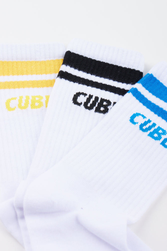 Striped Cube Anklet Socks 3 Pack (1)