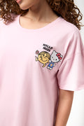 Pink Hello Miss Graphic Sleepshirt (3)