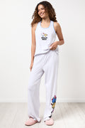 Hello Miss Graphic Tank Pajama Set (4)