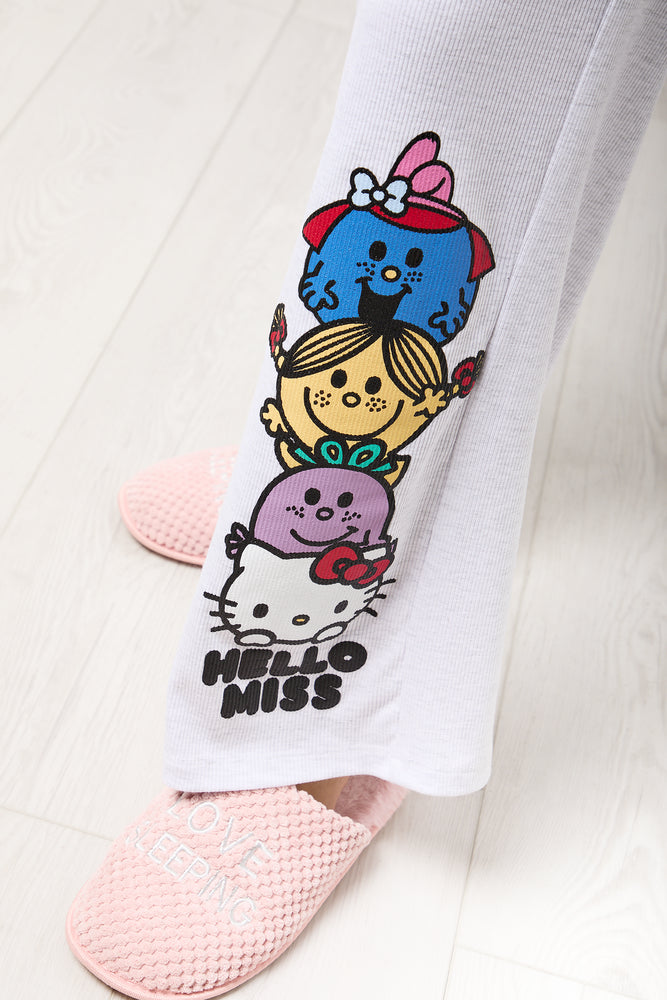 Hello Miss Graphic Tank Pajama Set (7)
