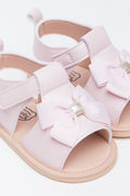 Pink Bow Infants Sandals (2)
