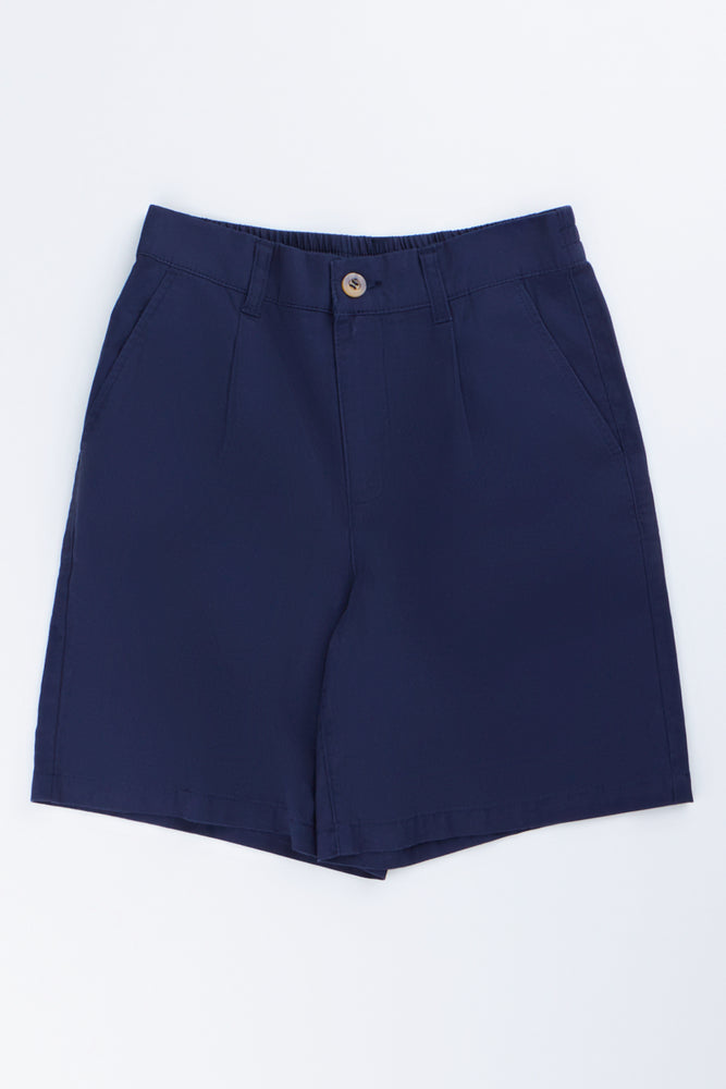 Navy Casual Chino Shorts