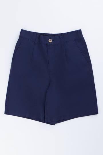 Navy Casual Chino Shorts