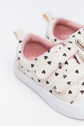 Heart Print Double Strap Sneakers (3)