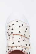 Heart Print Double Strap Sneakers (4)