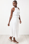 White Textured Halterneck Top (1)