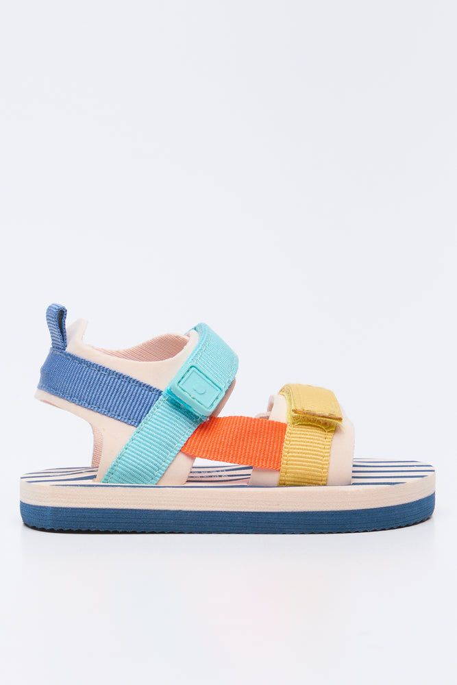 Multi Colour Striped Sandals (1)