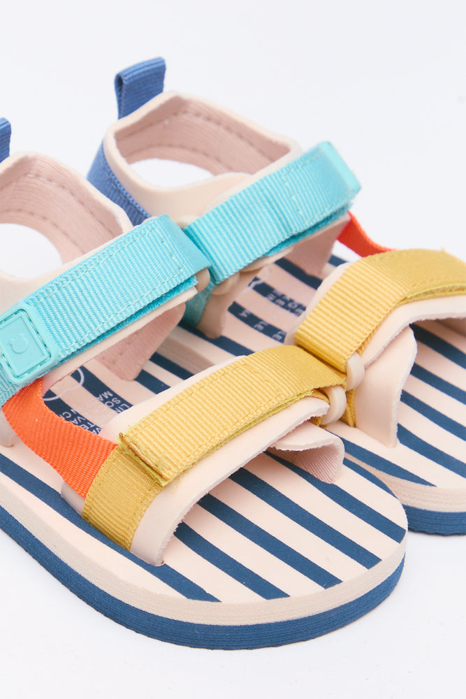 Multi Colour Striped Sandals (2)