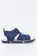 Shark Print Open Toe Sandals (1)