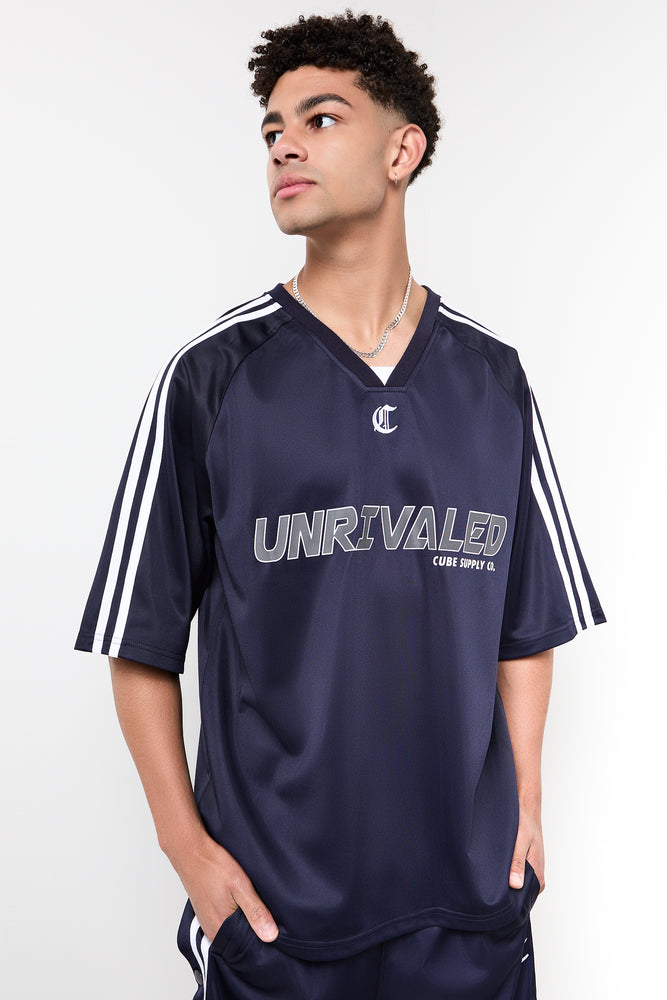 Navy Sports Graphic T-Shirt
