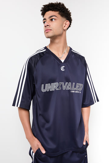 Navy Sports Graphic T-Shirt
