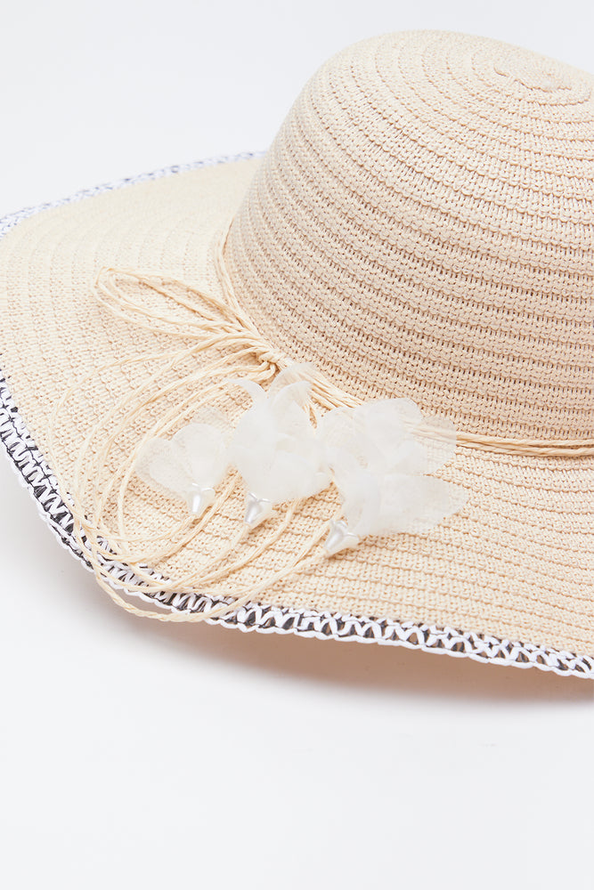 Decorative Edge Tassel Sunhat (1)