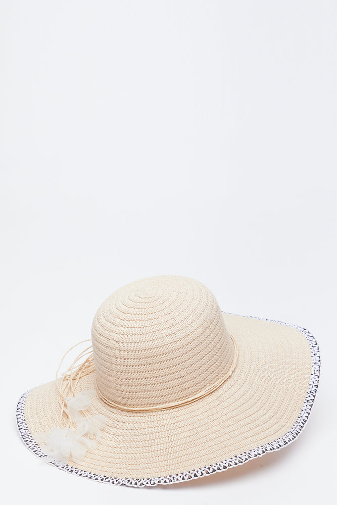 Decorative Edge Tassel Sunhat (2)