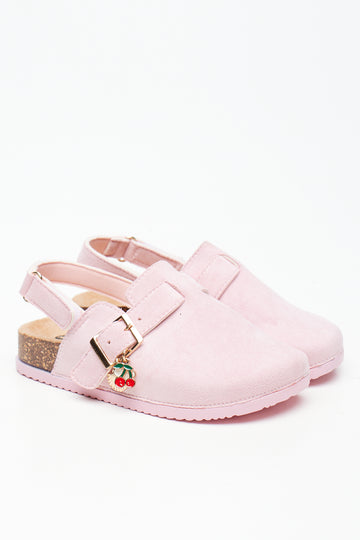 Pink Suede Mule