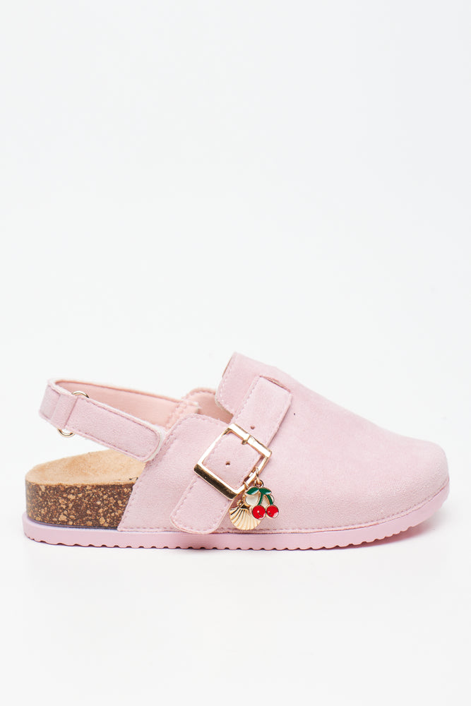 Pink Suede Mule (1)