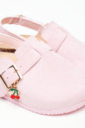 Pink Suede Mule (2)