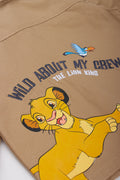 Lion King Embroidered Taupe Jacket (2)