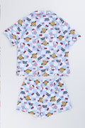 Blue Hello Miss Blue Check Pajamas (2)