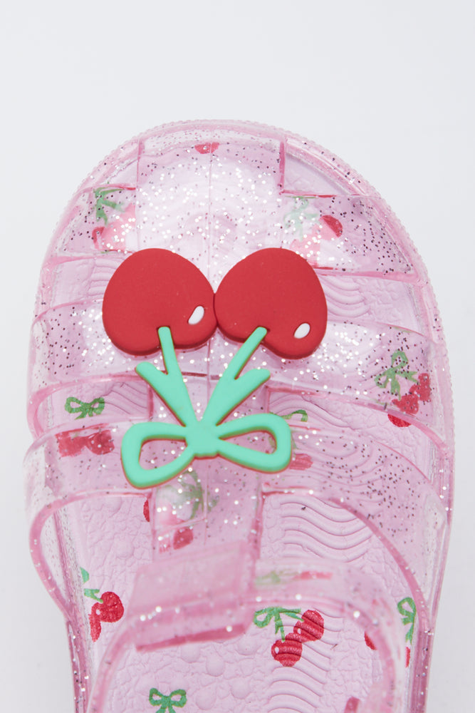Pink Cherry Jelly Sandals (4)