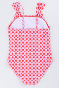 Pink Heart Checkered Swimsuit (2)
