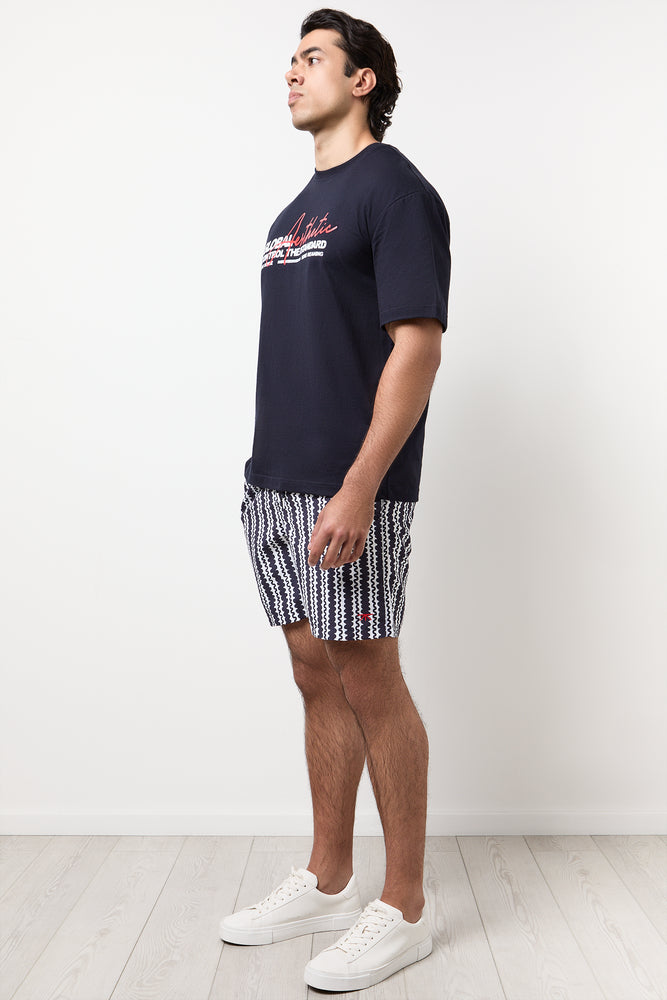Relaxed Fit Navy Graphic T-Shirt (1)