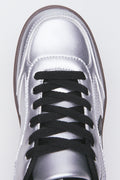 Silver Metallic Court Sneakers (4)