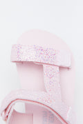 Pink Glitter Utility Sandals (4)