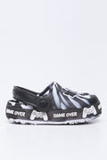 Black & White Foxing Light Up Clogs (1)