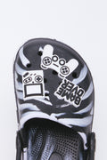 Black & White Foxing Light Up Clogs (4)