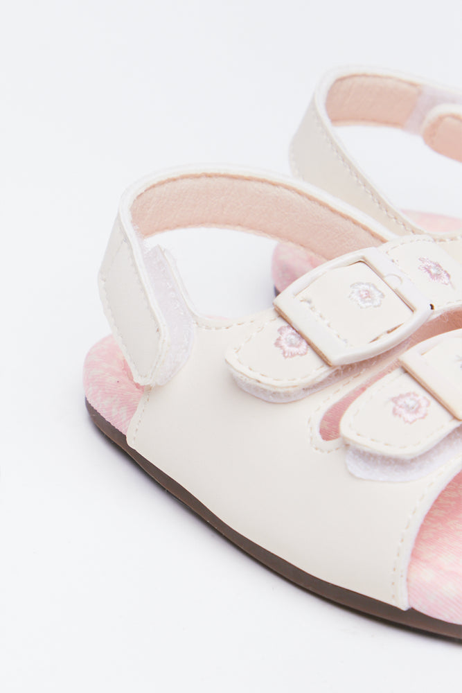 Floral Double Strap Sandals (3)