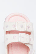 Floral Double Strap Sandals (4)