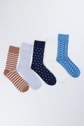 5 Pack Patterned Crew Socks