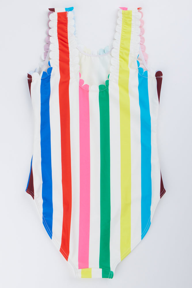 Multi Colour Striped Swimsuit (2)