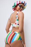 ME&B Multi Colour Striped Ladies Bikini Bottom (3)