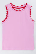 Dusty Pink Ribbed Vest