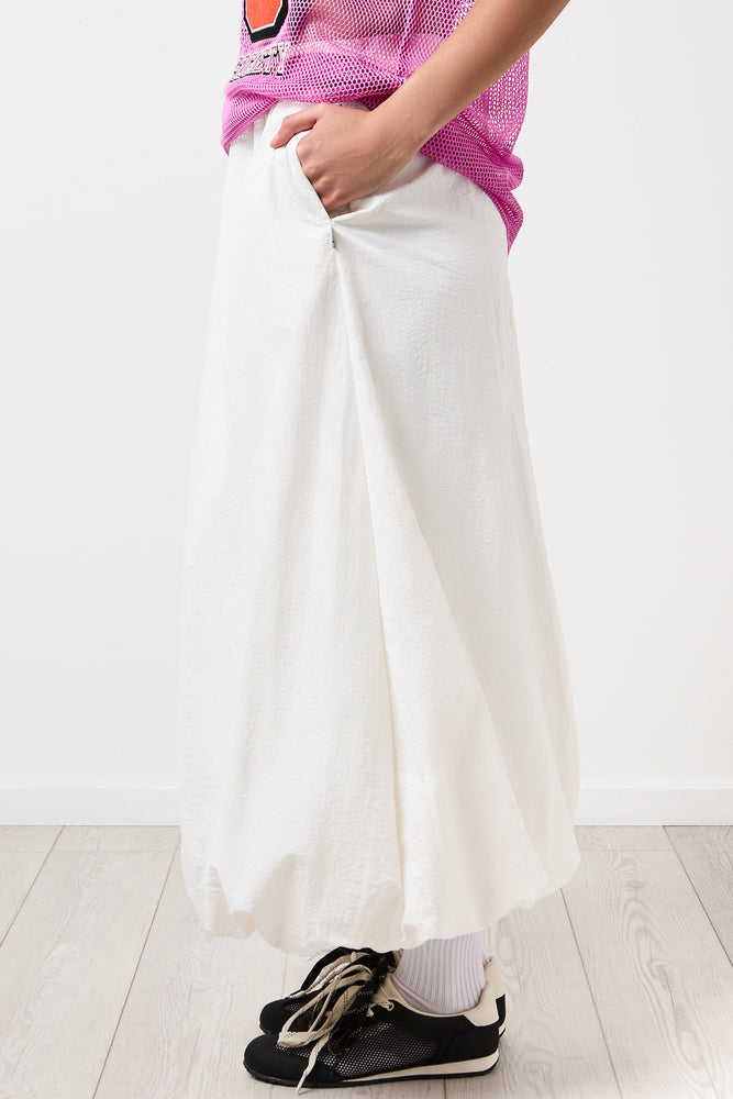 White Midi Bubble Skirt (1)
