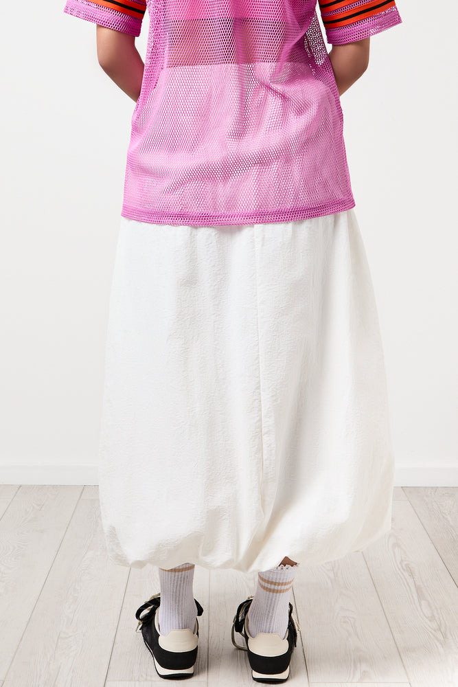 White Midi Bubble Skirt (2)