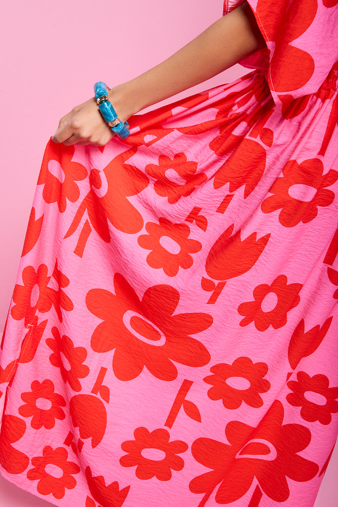 ME&B Floral Print Lightweight Kaftan (4)