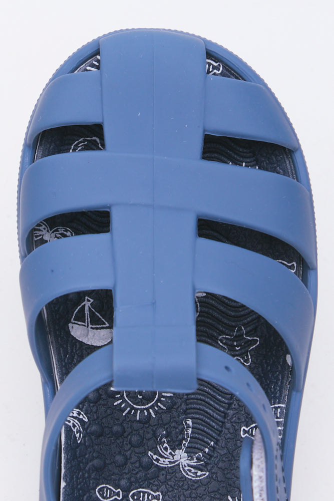 Navy Blue Fisherman Jelly Sandals (4)